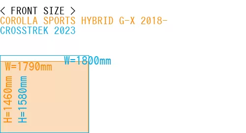 #COROLLA SPORTS HYBRID G-X 2018- + CROSSTREK 2023